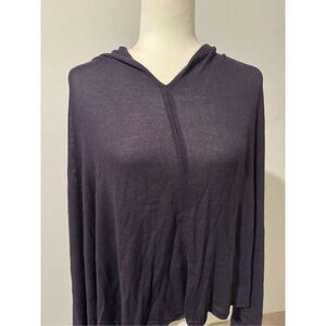 Lexi York 100% bamboo blue wrap pancho OS